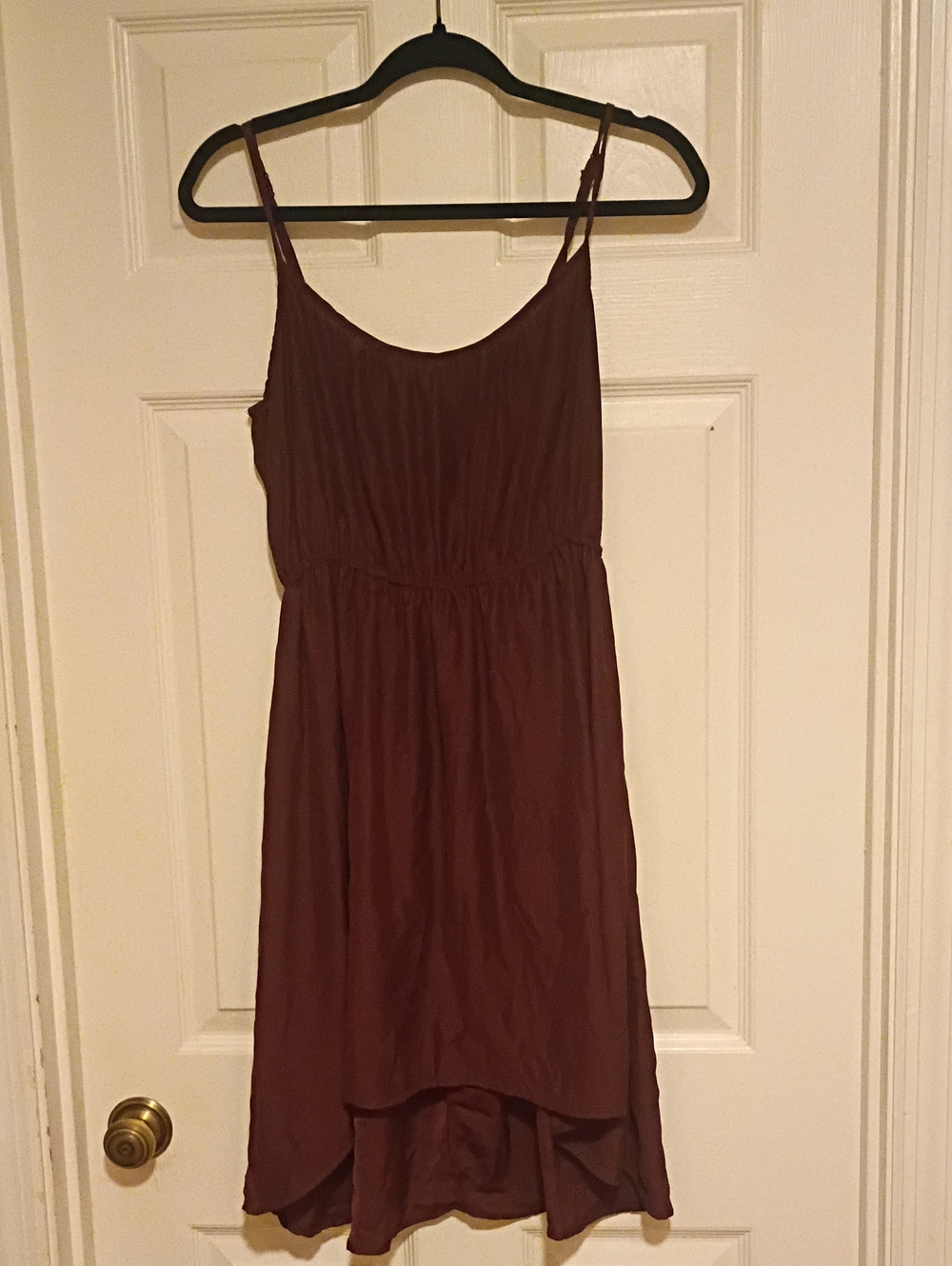 Cotton On Brown High-Low Slip Dress